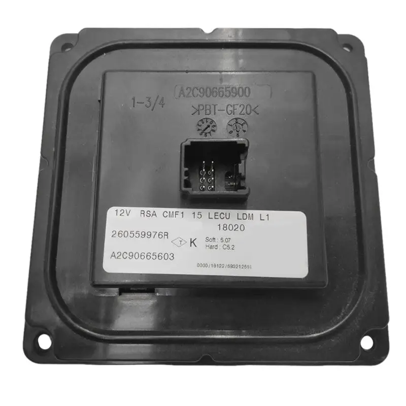 

Black Head Light Lamp Driver Unit 260559976R For Renault Megane Captur 2013-2019 Running Daytime Light Module A2C90665603-A74F