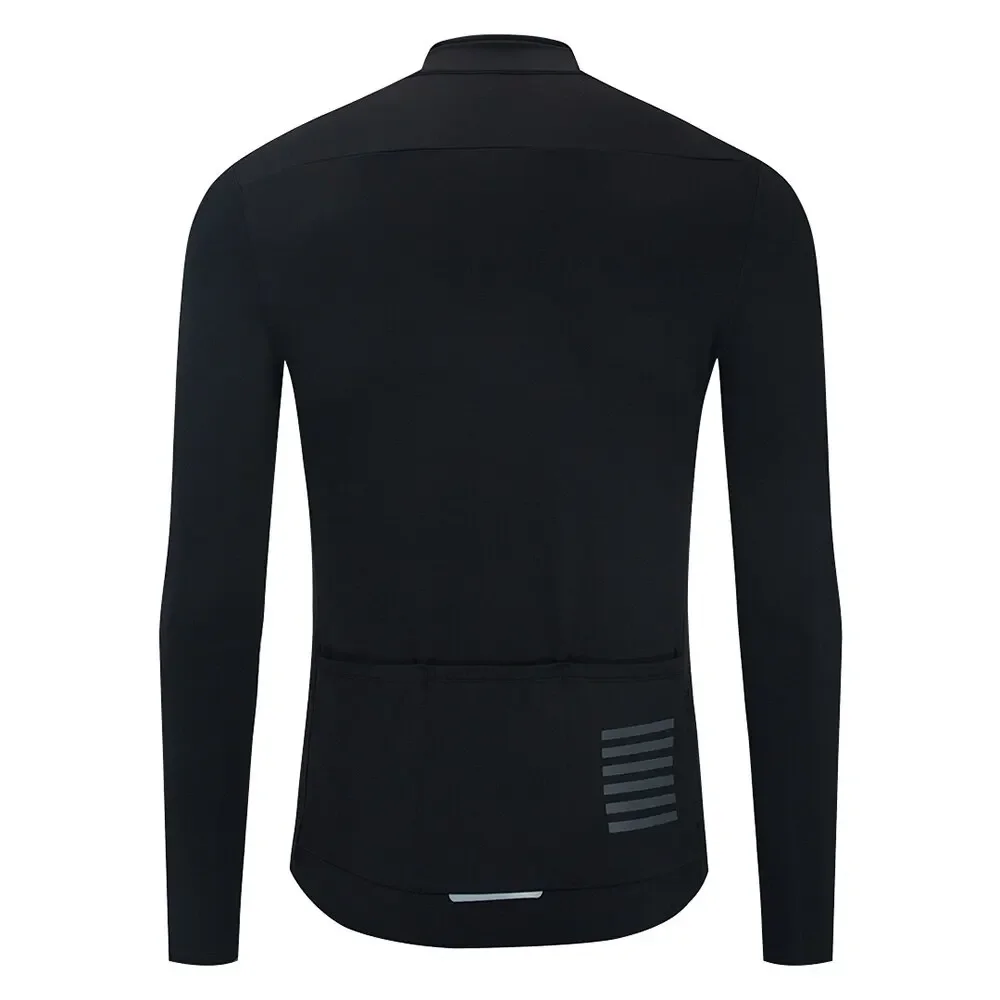 Ykywbike Winter Cycling Jersey Men Thermal Fleece MTB Bicycle Clothing Long Sleeve Warm Road Tops Bike Cycling Jersey For 5-15℃