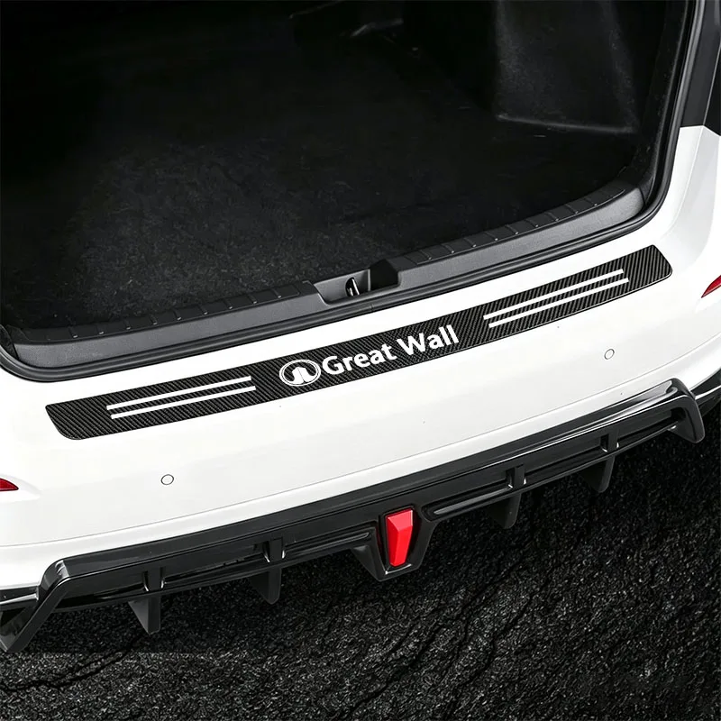 Carbon Fiber Car Door Sill Protector For Great Wall Haval GWM UTE Tank Poer Voleex C10 C30 Steed Wingle 5 7 POWER Pao Accessorie