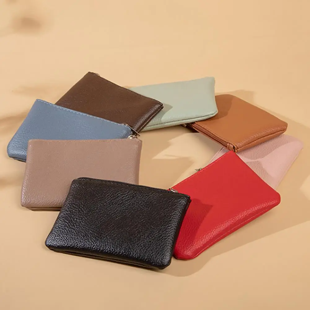 Beautiful Small Wallet Solid Color Minimalist Wallet Mini Slim Wallet Coin Purse Money Case  Cards Holder