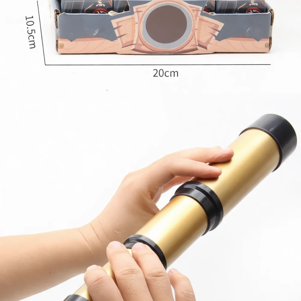 Kids Monocular Telescope Portable Zoom Optical Lens Scientific Education Toy For Nature Observation Exploration