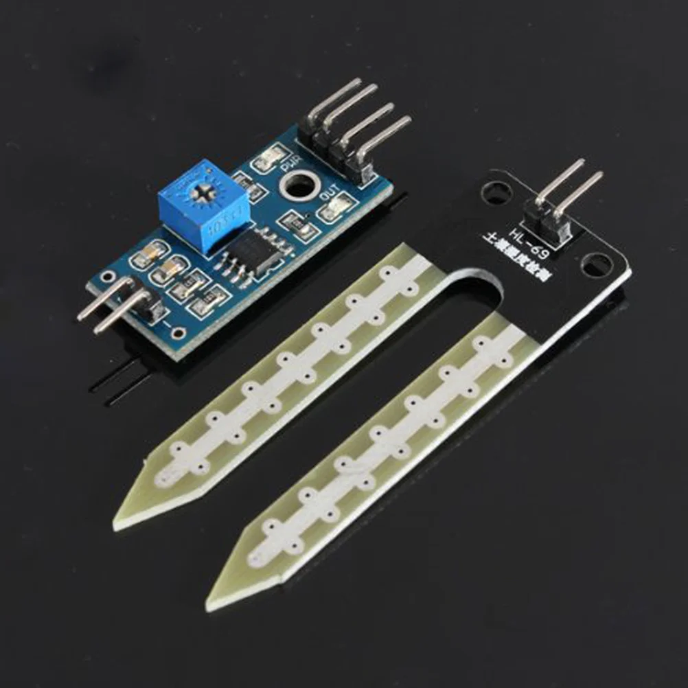 

Soil Hygrometer Humidity Detection Module Panel Pcb 3x15cm Soil Probe 6x2cm Dual Output Analog Digital Indicators Automatic