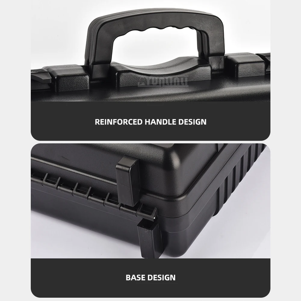 Portable Instrument Case, Multifunctional Industrial Equipment Toolbox, Plastic Carrying Case for Meters and Tools