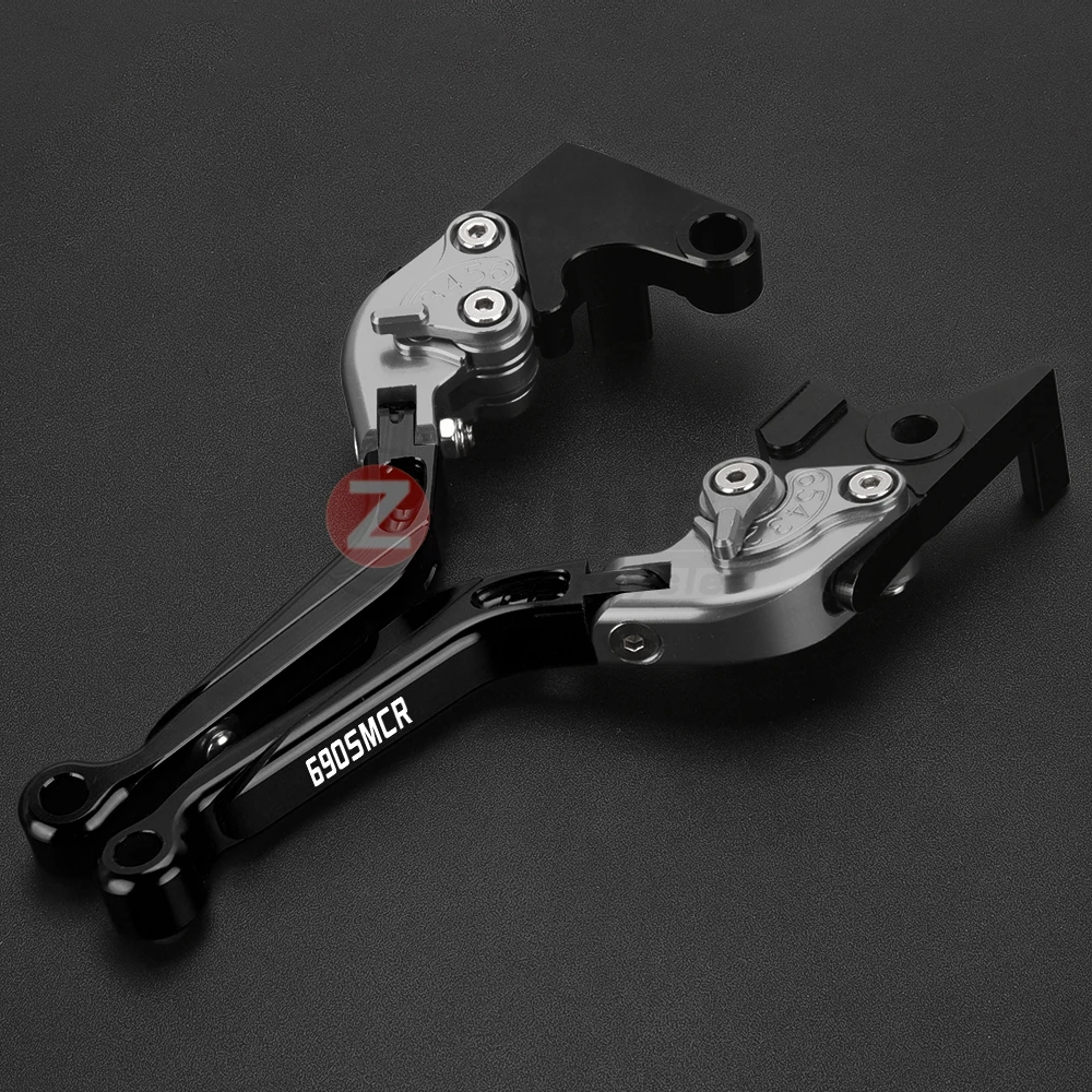 

690SMCR Motorcycle Aluminum Extendable Adjustable Brake Clutch Levers FOR 690 SMC R Handlebar grips 690-SMCR 2008-2011 2010 2009
