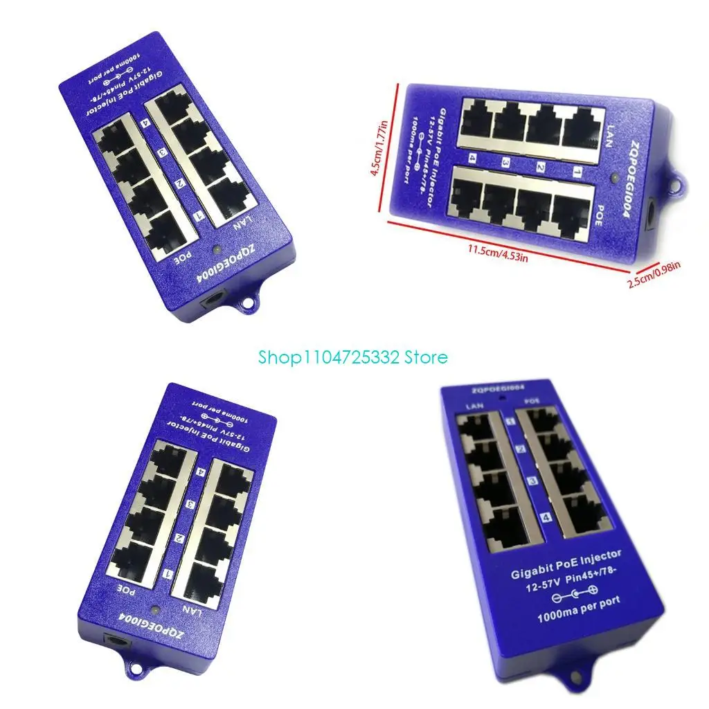 P5EA Desktop Poe Switcher 4 Gigabit Port For Phone And Access Point Installation