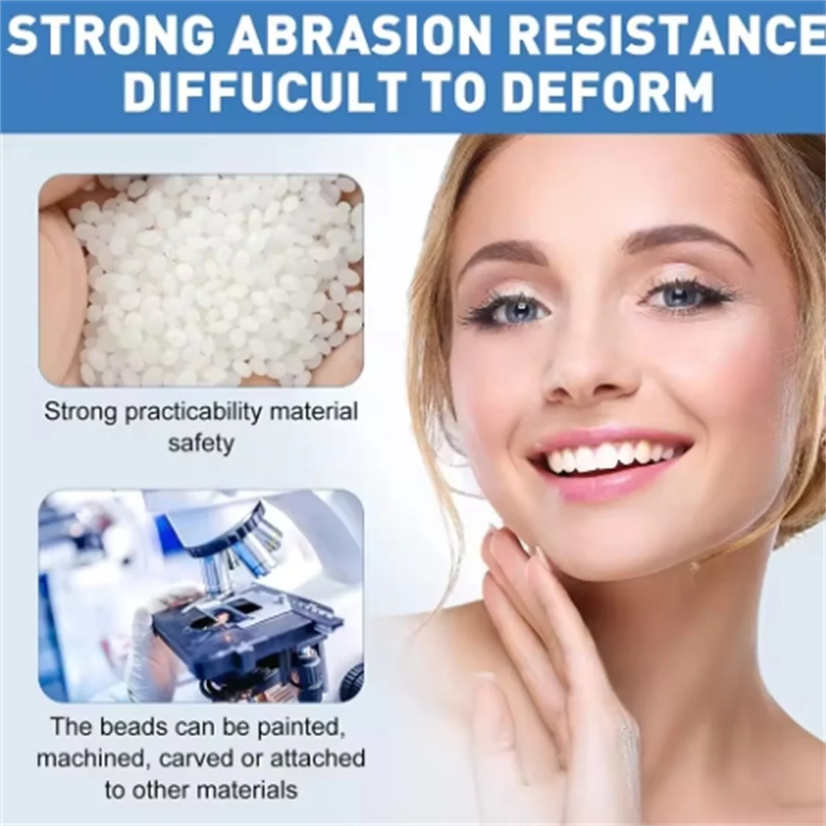 10g/Bag Tooth Repair Kit-Thermal Beads for Filling Fix The Missing and Broken Tooth or Adhesive The Denture Fake Teeth image 4