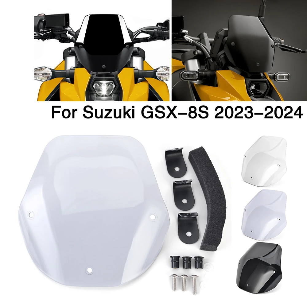 

For Suzuki GSX-8S 2023 2024 GSX8S GSX 8S Windshield Motorcycle Windscreen Wind Deflectors