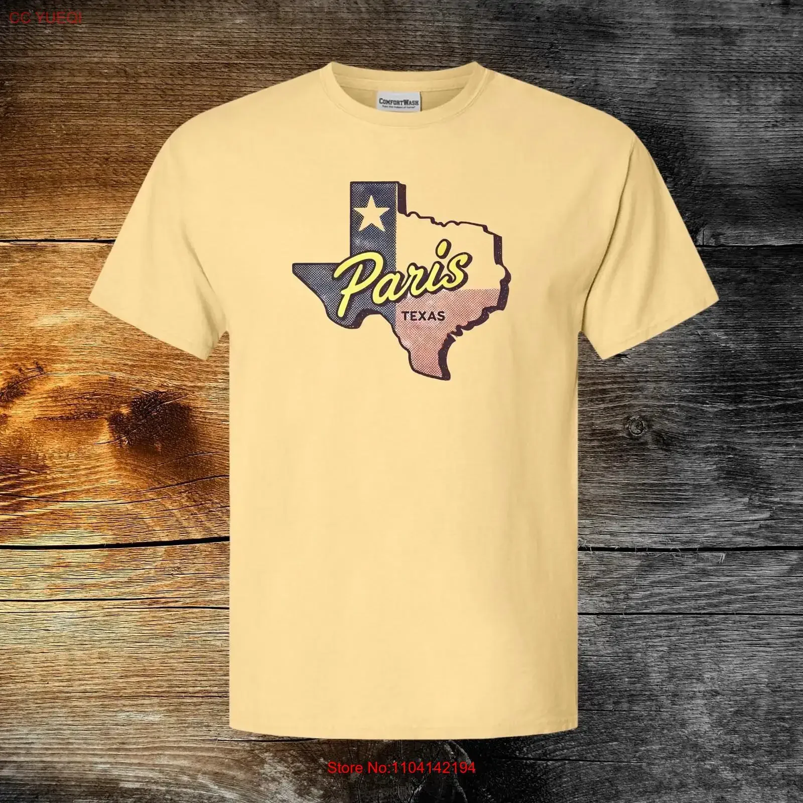 Remake Vintage Paris Texas T Shirt Casual Summer Gif vintage Washed Soft Slightly homme Breathable Stretched Unisex graphic