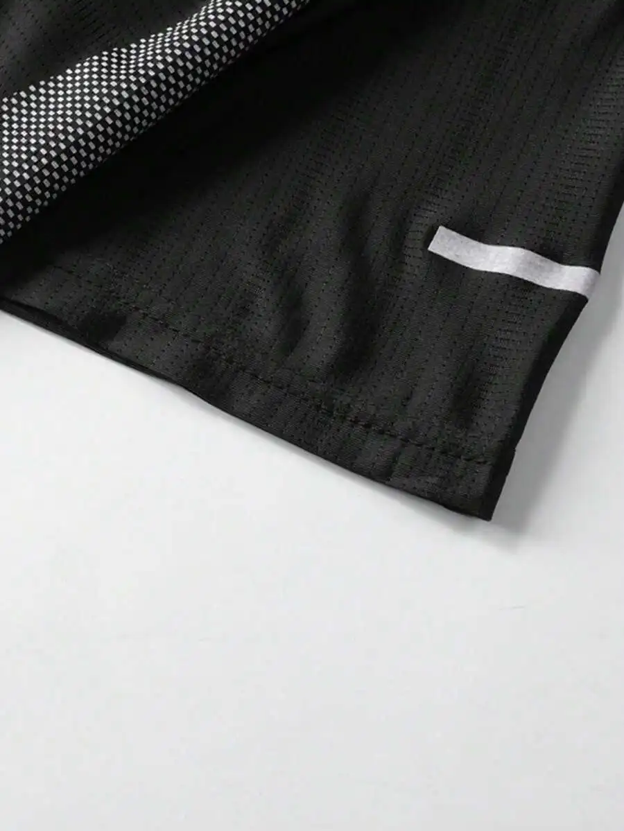 5pcs/Set Men's Quick Dry Running T-Shirts, Suitable For Hiking And Fishing - Silky Fabric, Soft, Stretchy, Lightweight Summer