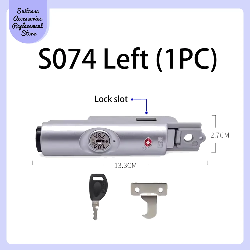 S085 Aluminum frame pull rod luggage combination lock accessories latch Combination box lock Leather luggage accessories latch