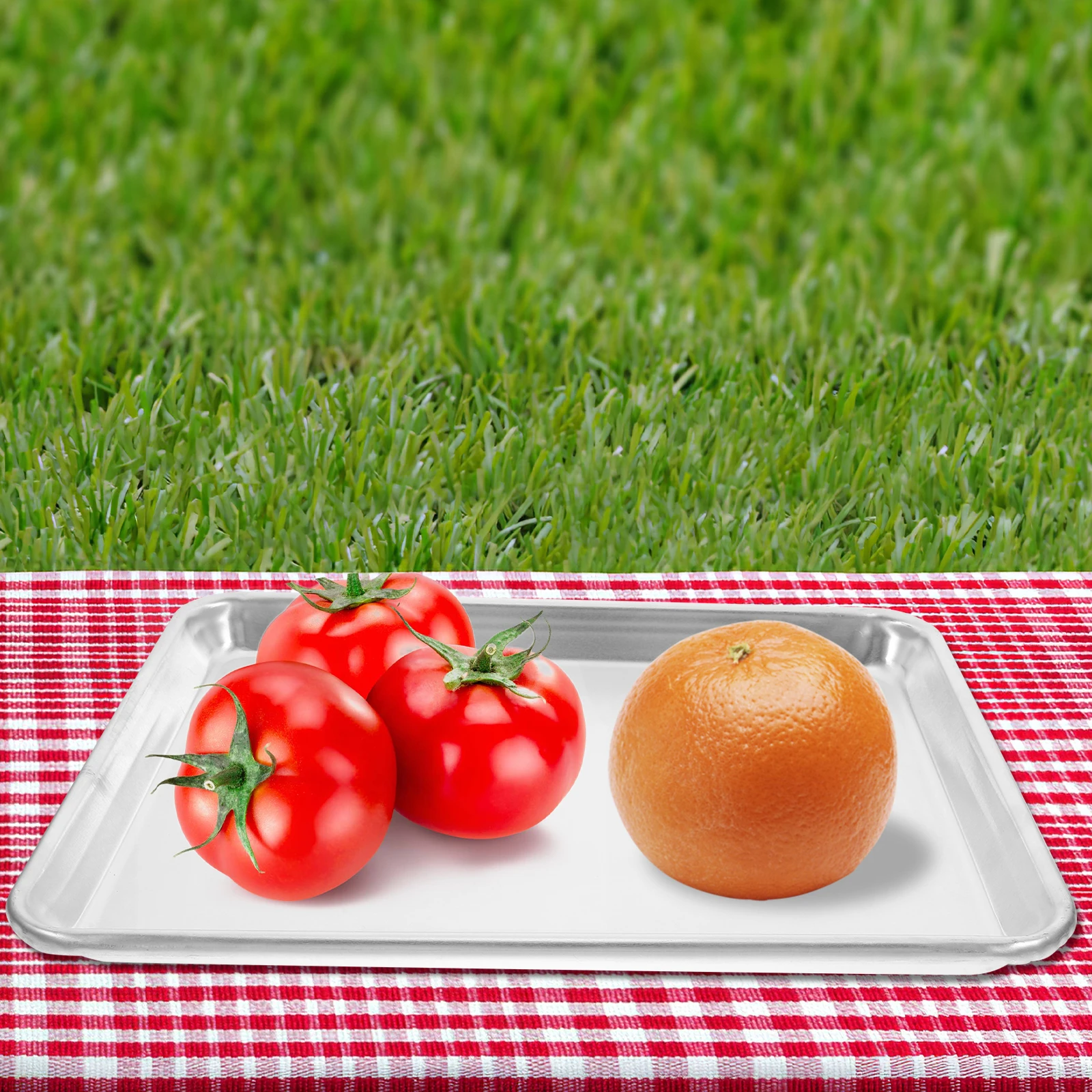

Bakeware Breakfast Tray Plate Grilling Accessories Baking Aluminum Serving Oven Toaster Pan Metal Barbecue