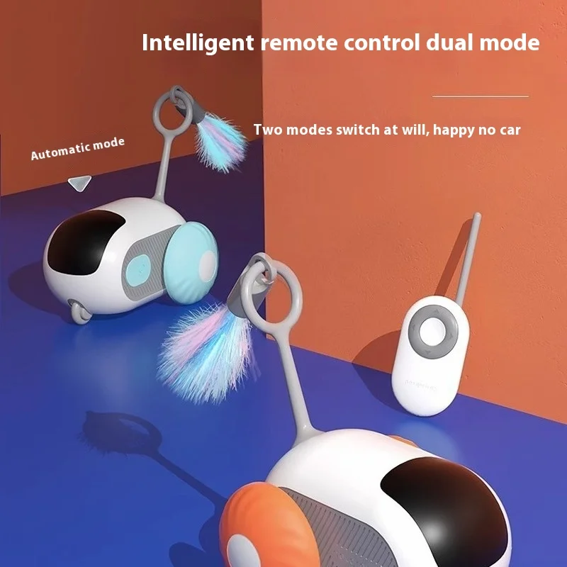 Cat Electric Toy Smart Sports Car Automatic Obstacle Avoidance Self-entertainment Kitten Cat Teaser Small Mouse Remote Control