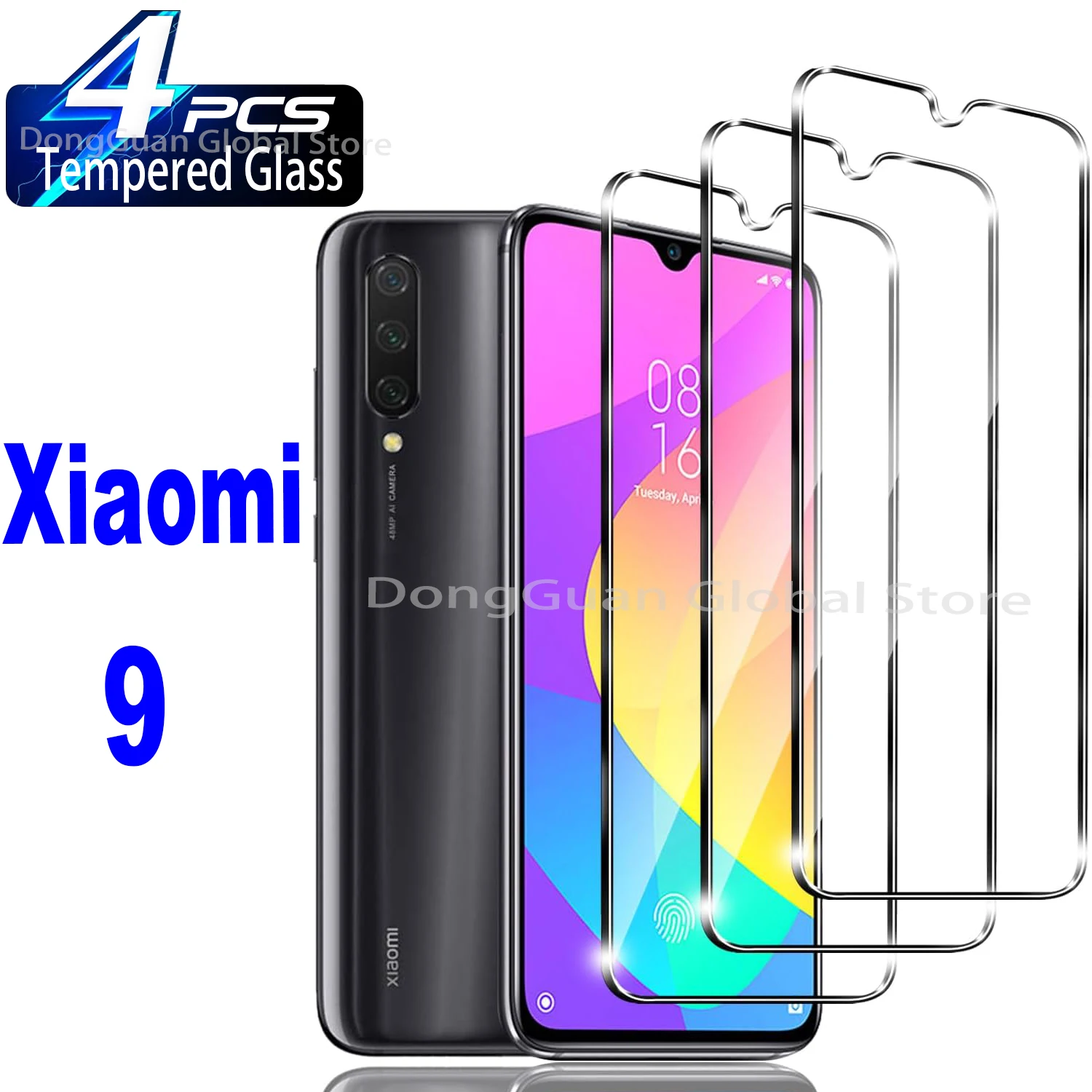 

For Xiaomi 9 Tempered Glass Screen Protector Glass Film