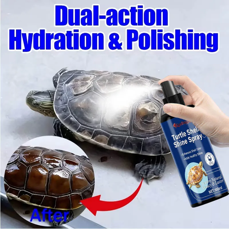 Pet Turtle Shell Care Spray | Enhances Shell Shine,Moisturizes - Gentle Formula Designed Specifically for Reptiles, Reptile Care