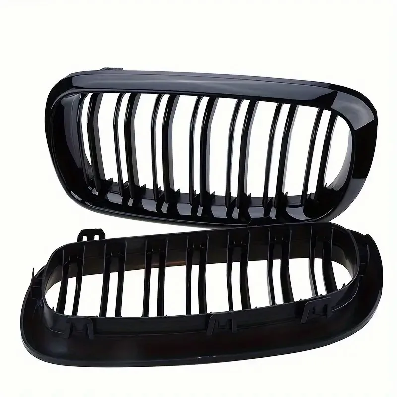 مناسبة لسيارات BMW X5X6 F15F16 ذات الخط المزدوج باللون الأسود اللامع، وإكسسوارات الديكور الخارجي للسيارة