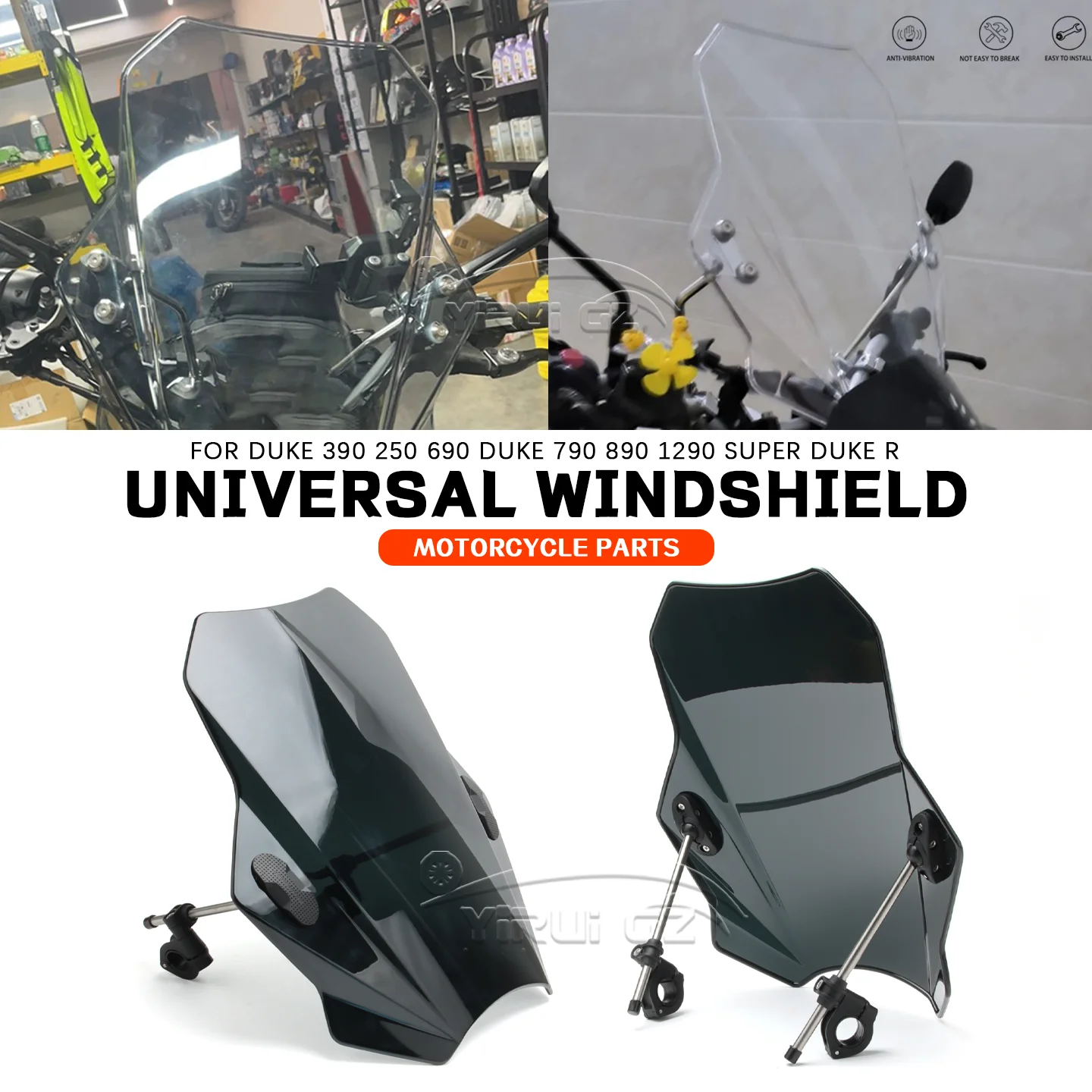 

Ветровое стекло для мотоцикла (для DUKE 390, 250, 690, Super Duke R, Duke 790, 890, 1290)
