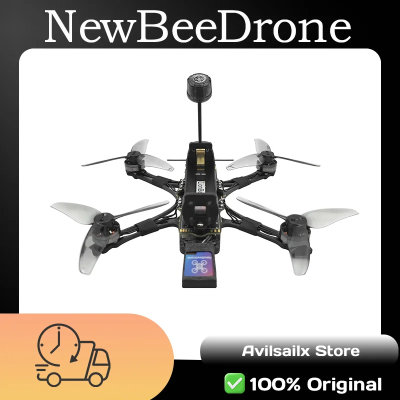 โดรน NewBeeDrone LionBee ขนาด 3 นิ้ว ระยะไกล รุ่น BNF, ELRS 2.4G AIO, ตัวเลือกแบตเตอรี่ 18650 3000mAh, ชุดโดรน FPV Quadcopter