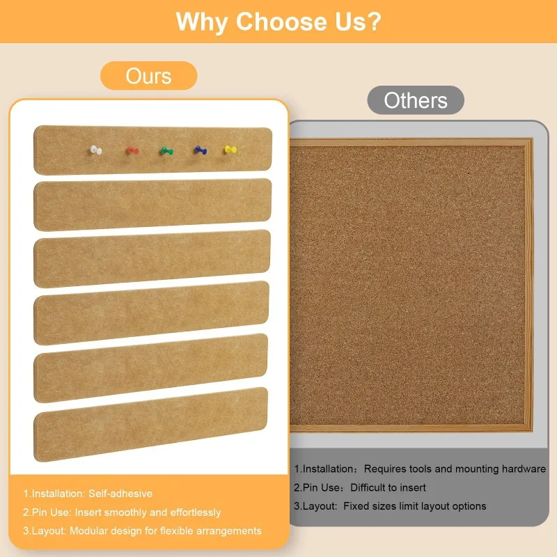Romantic Message Board Self-Adhesive Soft Felt Bulletin Board Message Board, Blackboard Bulletin Board, Decoration Message Board - view 5