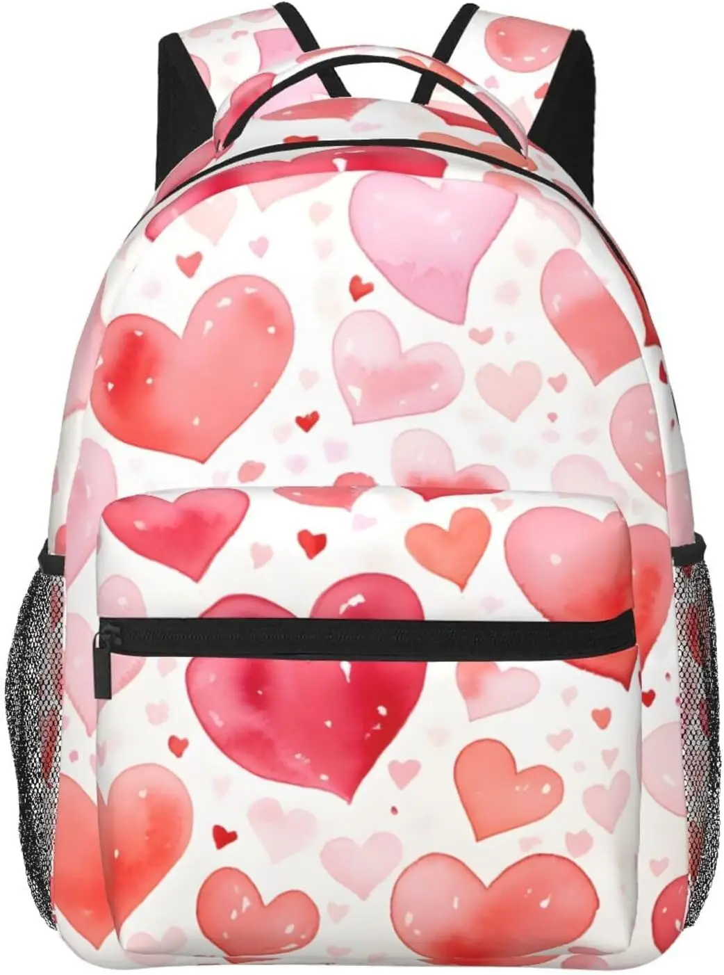 

laptop bag back to school Classic Love Heart Patterns Lightweight Laptop Backpack Lightweight Multipurpose Travel Casual Daypack