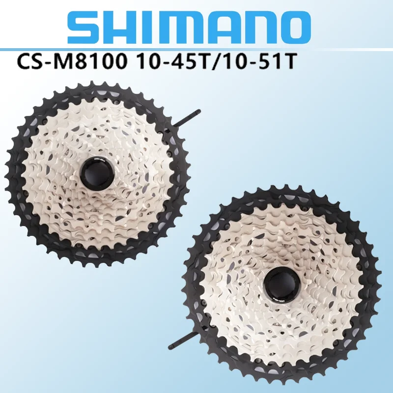 Shimano M8100 CS DEORE XT CS-M8100 Cassette 12s For Mountain Bike Riding Parts Original 12 Speed 10-51T 10-45T