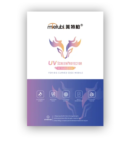 Mietubl 2026 NEW 5H Hardness UV Curing Screen Protector Transparent HD Matte 3D Curved GPS Mobile Phone Film for Cutting Machine