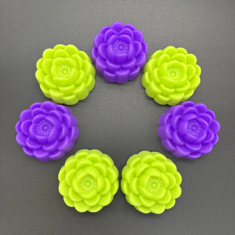 20 pcs/lot 5cm New Flower Silicone cake mold silicone chocolate mold flowers cupcake liners DIY Kitchen baking tools