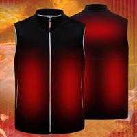 Heated Vest Men USB Infrared 11 Heating Areas Vest Jacket Men Winter Electric Heated Vest Waistcoat For Sports Hiking