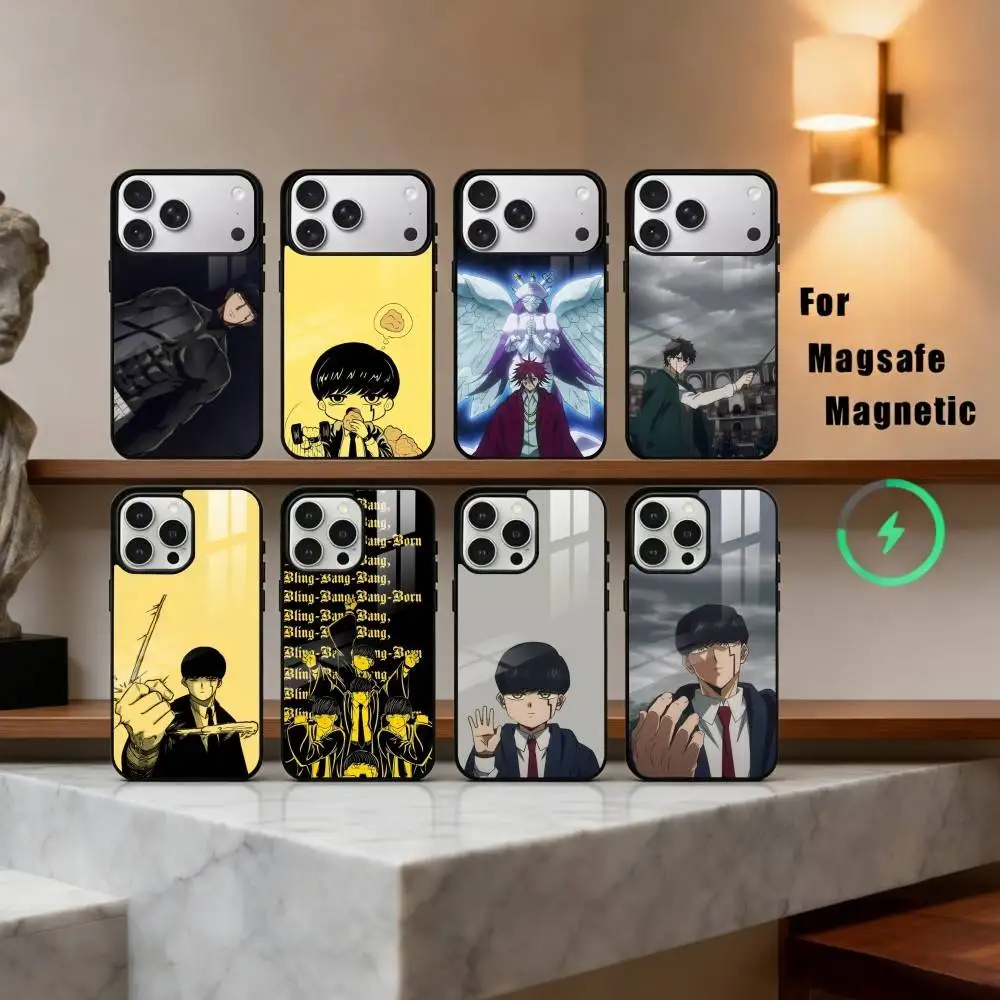 

Manga Mashle M-Magic and M-Muscles Phone Case For iPhone 17,16,15,14,13,12,Plus,Pro,Max for Magsafe Magnetic Wireless Charging