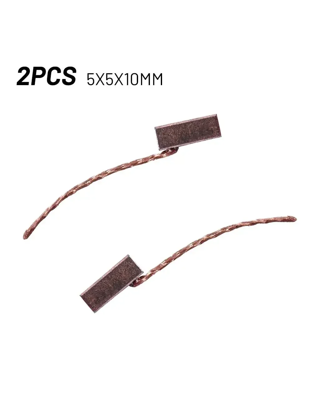 Balais de carbone 5x5x10 Mm, 2 pièces, essuie-glace/climation/pompe à eau auxiliaire, accessoires pour outils électriques, nouveau