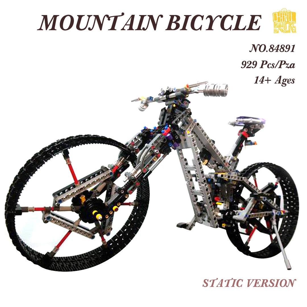 MOC-84891 Mountain Fiets Model Met Pdf Tekeningen Bouwstenen Bakstenen Kinderen Educatief Diy Speelgoed Verjaardag Kerstcadeaus