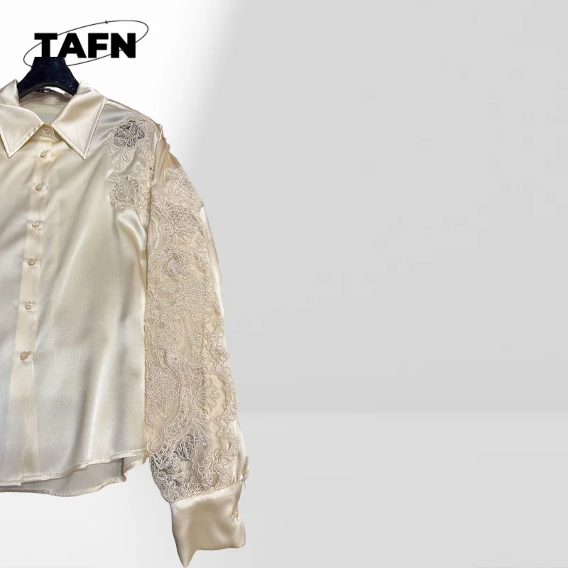 المرأة زر أسفل قميص كتلة اللون بلوزة عادية كم قميص ساحة الرقبة بلوزة مخطط كم طويل علوي AH10102