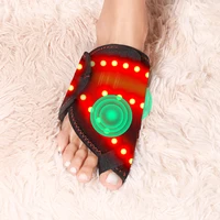 Masajeador de dedos calentado, terapia de luz roja, alimentado por USB, 3 modos de masaje, alivio del dolor en los pies, relajación muscular, refuerzo de circulación sanguínea
