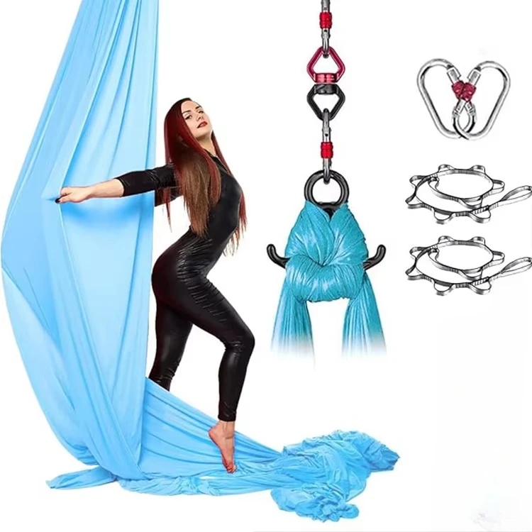 

10m Length Durable Aerial Yoga Swing Hammock with Stretch Material for Adults Outdoor Yoga Fitness and Acrobatic Training