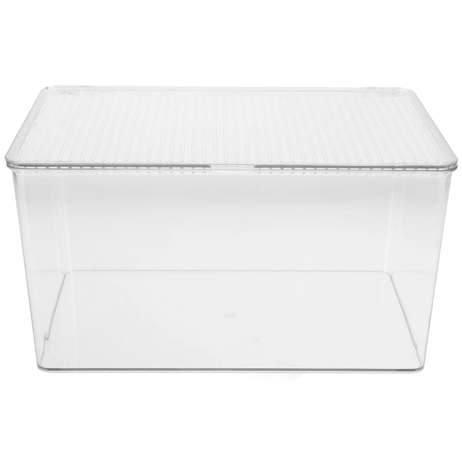 

Clear Acrylic Badge Display Case Large Capacity Transparent Storage Organizer Box Lid Home Office Jewelry Pins Organizer