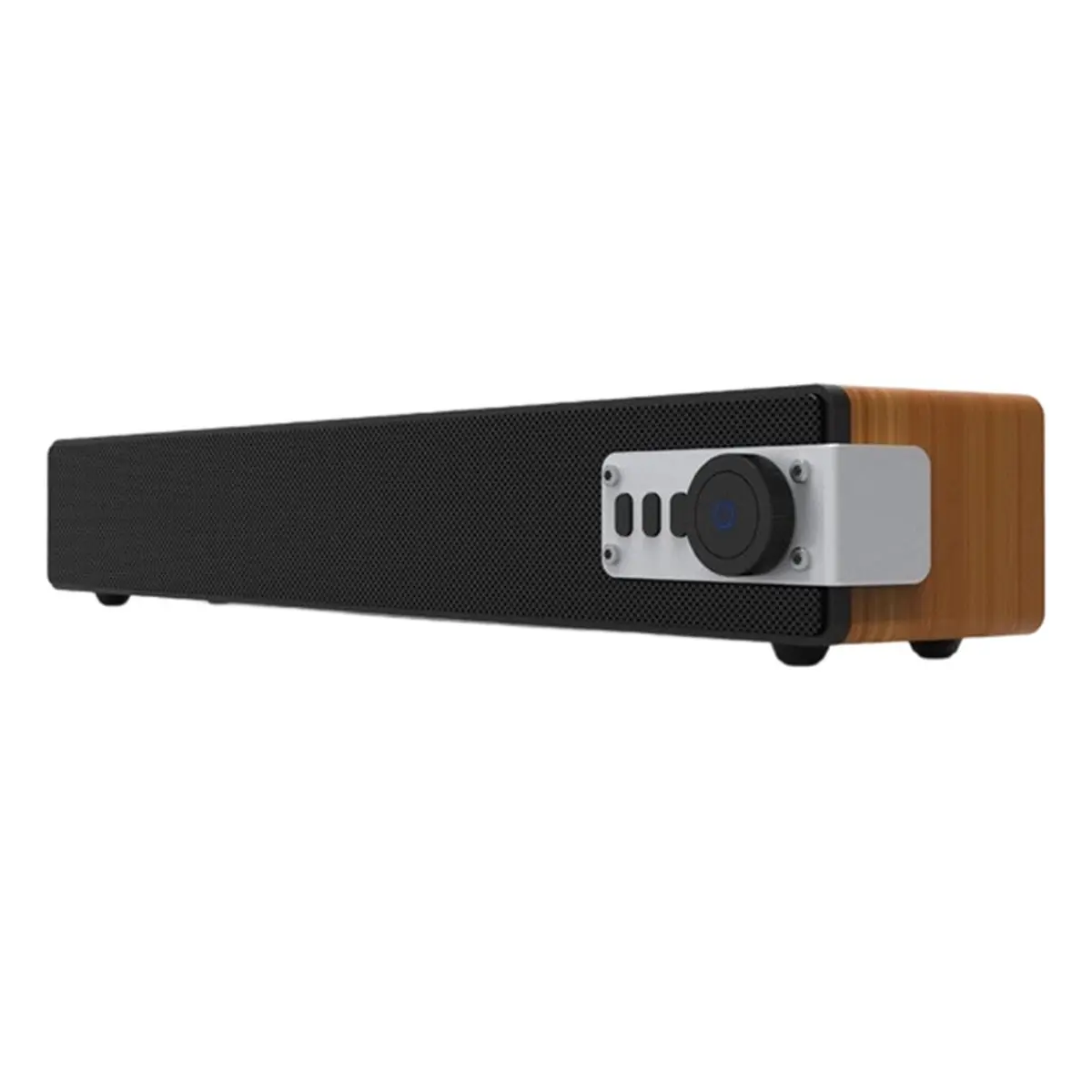 Sound Stereo Speaker Multimedia Wooden Bar BT5.0 Speaker 52mm 4Ω Dual-Speaker USB AUX TF Card Input Interfaces