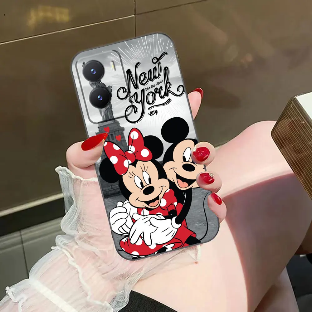 Lovely Mickey Minnie Mouse Phone Case For VIVO Y100 Y93 Y78 Y77 Y76 Y72 Y50 Y51 Y36 Y35 Y28 Y27 Y22S Y21 Y20 Y17 Y17S Y16 Case