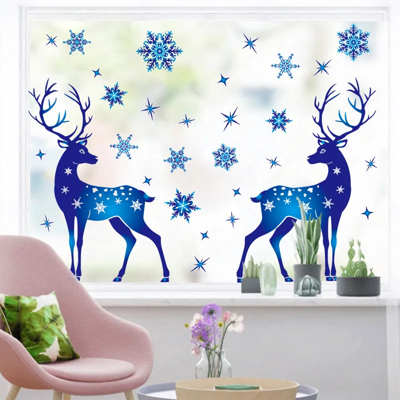 

Christmas Window Clings Stickers, Snowflake Stickers for Glass, Christmas Decoration Gift, Cheap, 5 Sheets