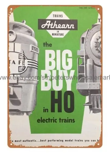 lodge cafe s1958 Athearn HO Scale Gauge electric trains hobby toy metal tin sign sign