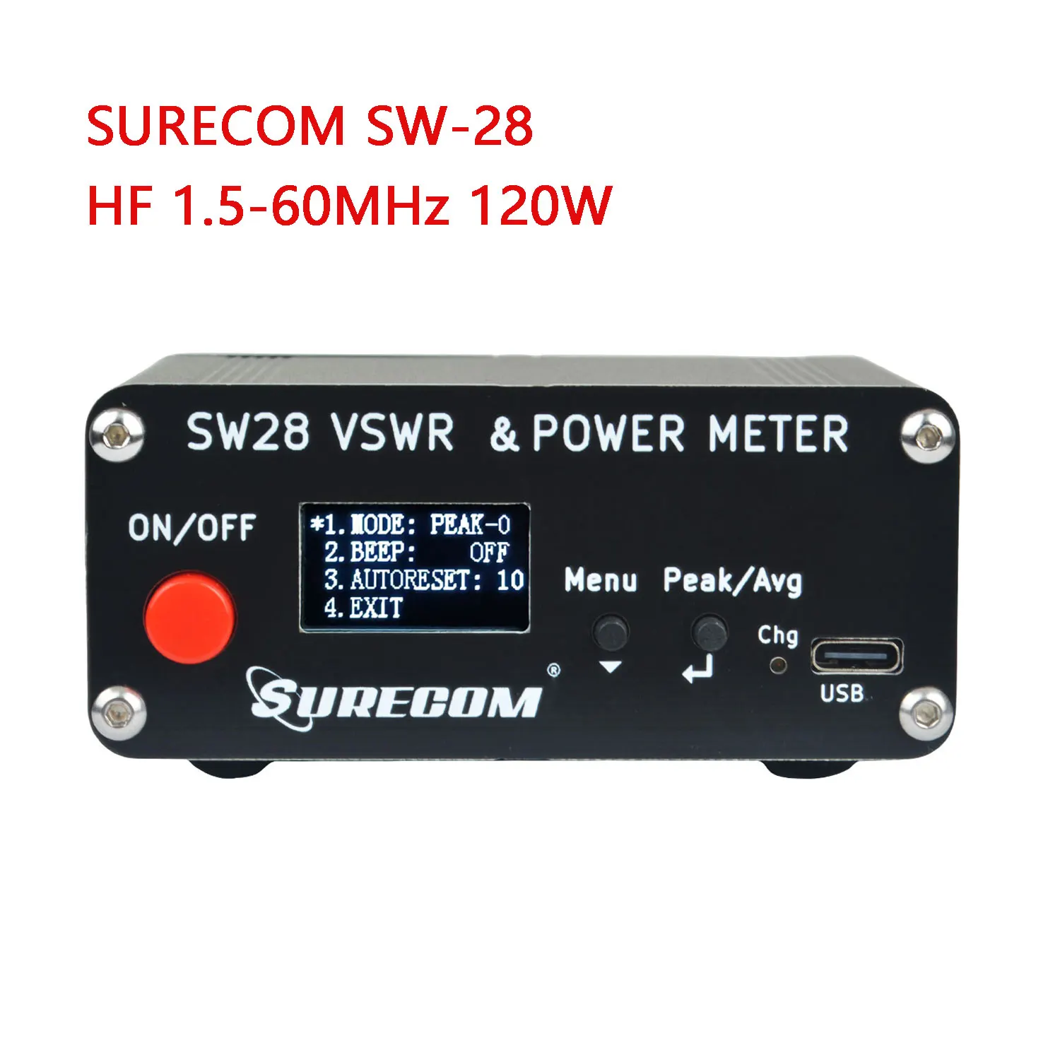 

SURECOM SW-28 SWR Измеритель Мощности HF 1,5-60 МГц 120 Вт M Тип разъем для двухсторонней радиостанции Walkie Talkie