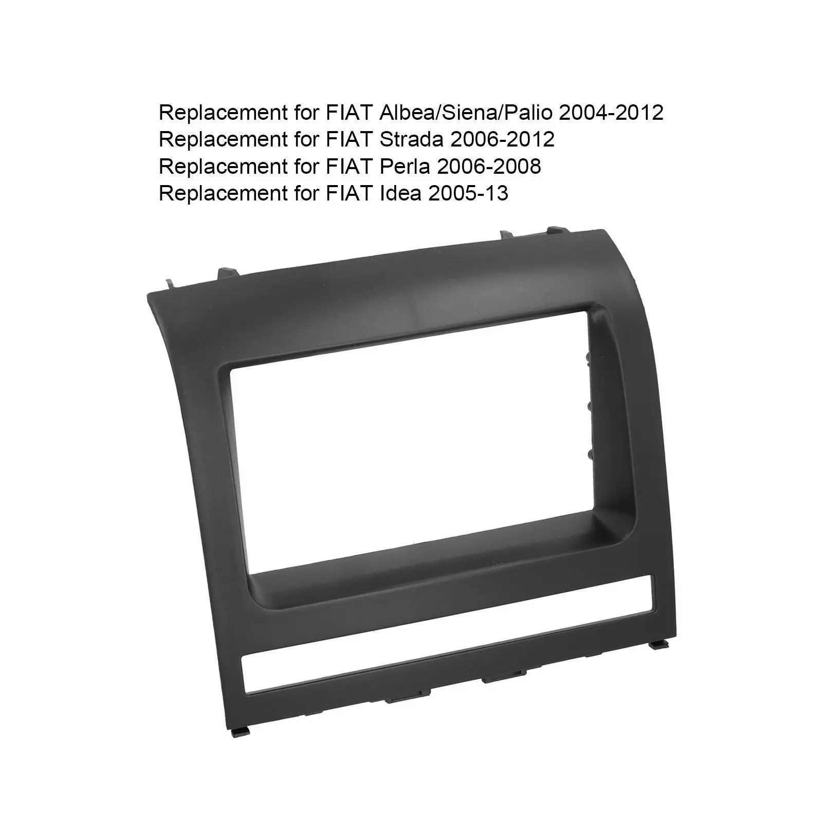 car styling auto mirror accessories 2DIN Central Control CD Audio Fascia Frame Replacement for Fiat Albea/Siena/Palio