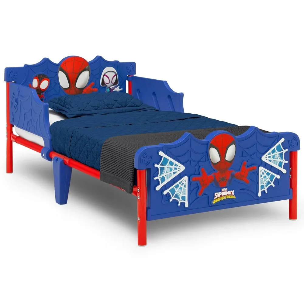 Aranha e seus amigos incríveis 3D criança cama, cama de criança, azul