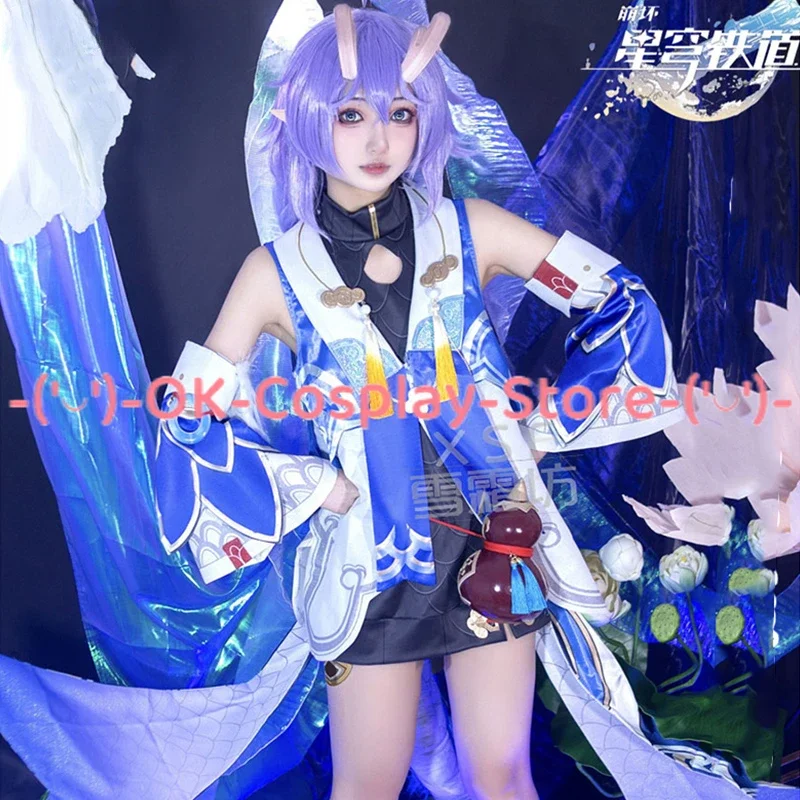 Game Honkai: Star Rail Bailu Cosplay Costume Honkai Impact 3 Cosplay Dress Suit Aime Clothing Halloween Uniforms Custom Made