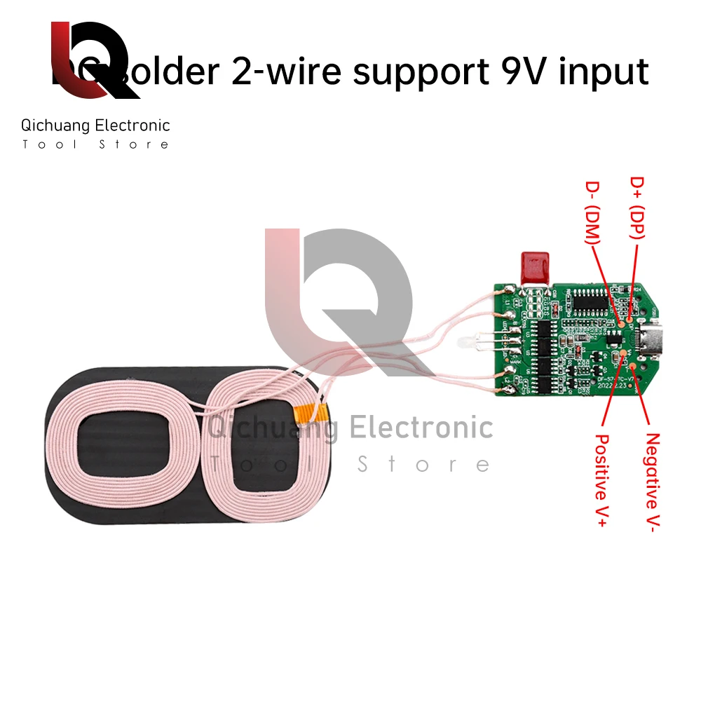 Universal Portable 5W/7.5W/10W/15W for Qi Fast Charging Wireless Charger PCBA DIY Standard Transmitter Module Coil Circuit Board