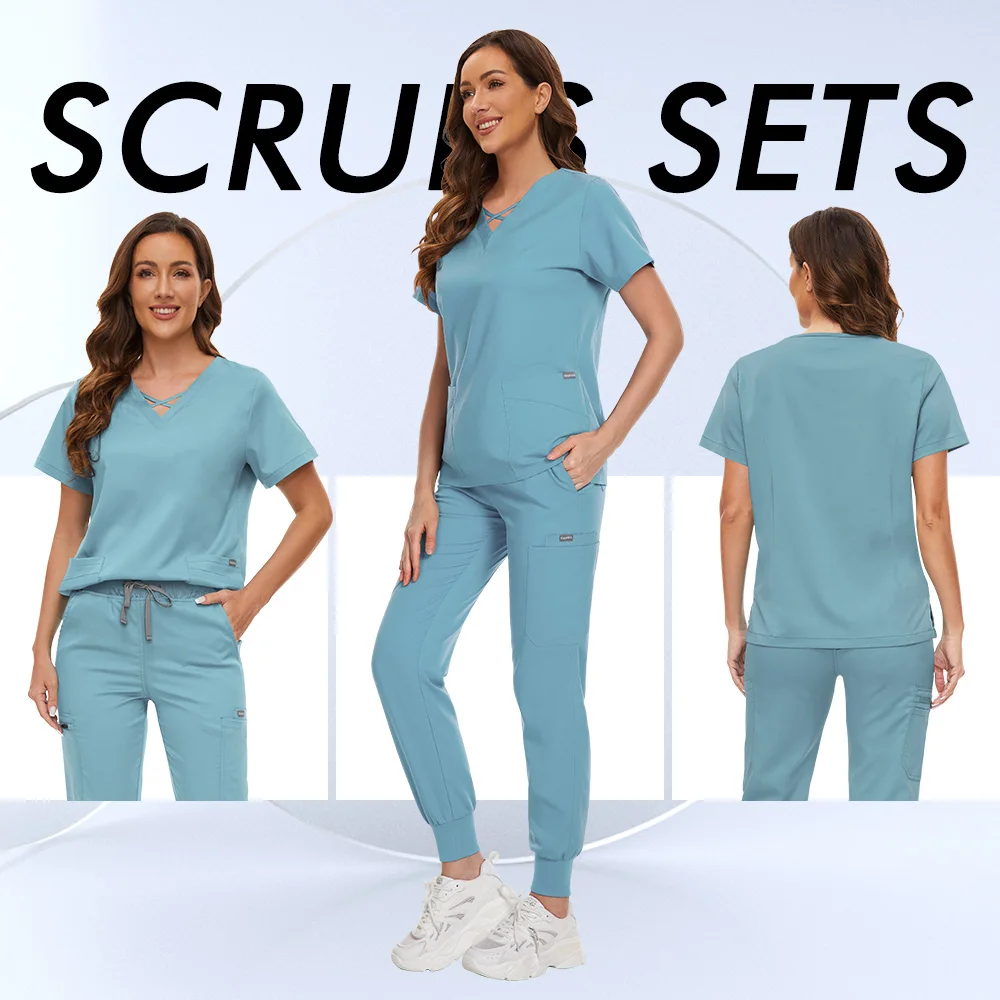 Niaahinn Operating Room Medical Suits Pet Grooming Working Clothes Doctor Nurse Uniforms Dental Clinic Surgical Scrubs Uniforms