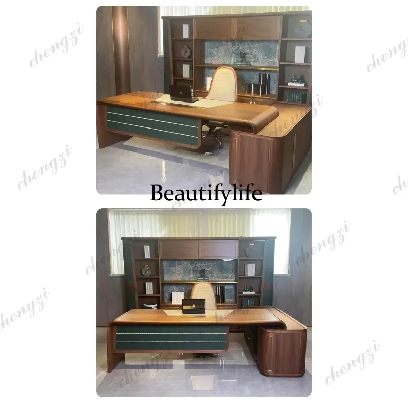 Escritorio Ejecutivo PPP, Resistente y Elegante, en Forma de L, Moderno, de Madera, para Computadora, Juegos y Estudio, Silla de Escritorio