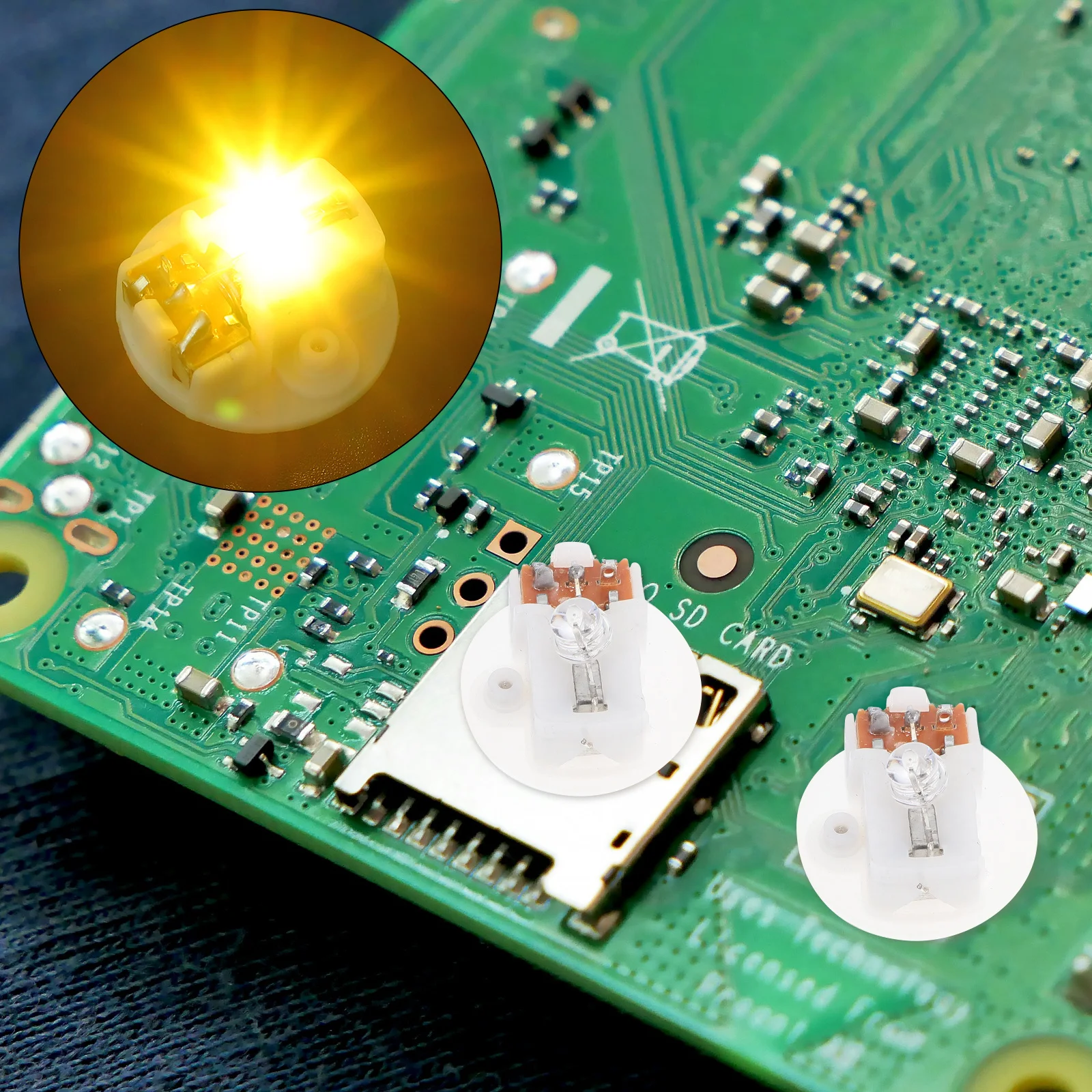 20 stuks gloeiende sleutelhanger meerkleurig draagbaar nachtlampje knipperende basis compacte elektronische kern mini LED-sleutelhanger buitenwerk