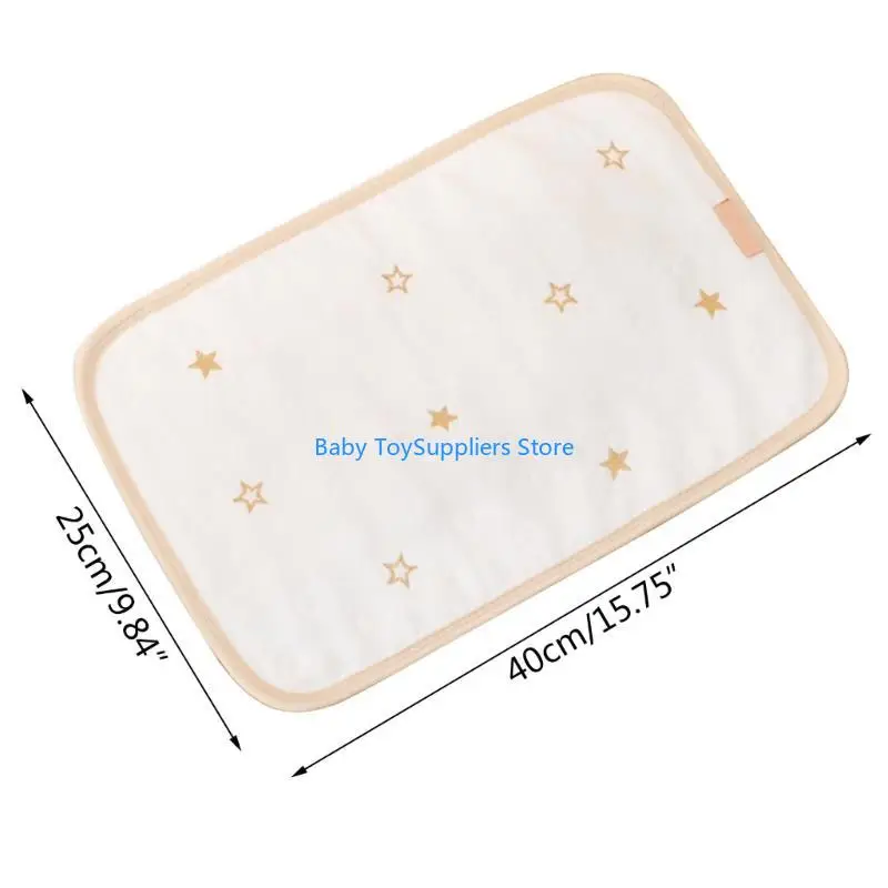 R1WF Baby Pillow Breathable 12 Layer Newborn Pillow Cartoon Pattern Baby Pillow Gift