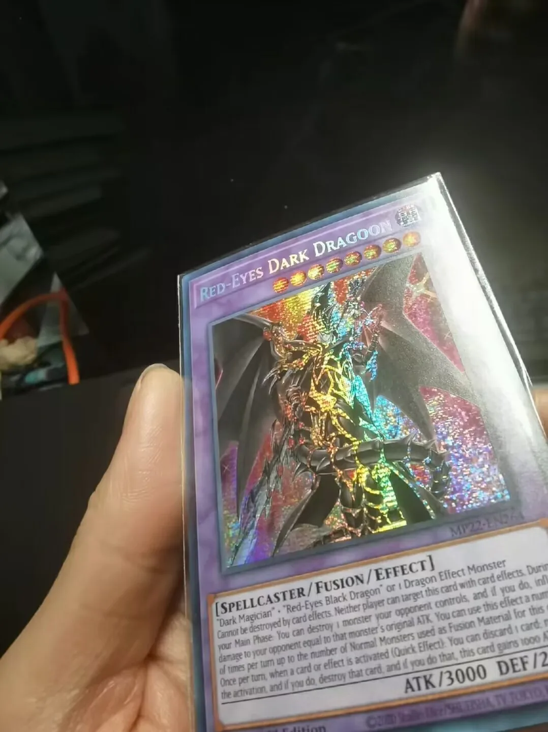 

Дуэль монстров Yugioh Konami MP22-EN264 RED-EYES DARK DRAGOON SECRET, редкий, 1-е издание TCG, английская коллекция, Мятная карта