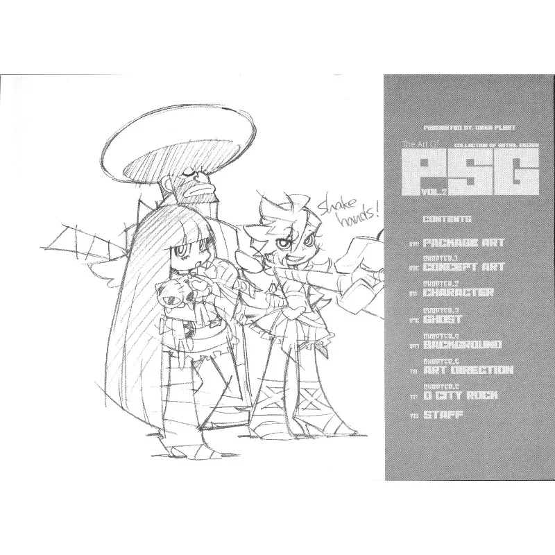 Anime Panty & Stocking with GarterbeltInitial Art Book Setting Collection Vol.2 Trigger Animation Manga Artwork Illustration