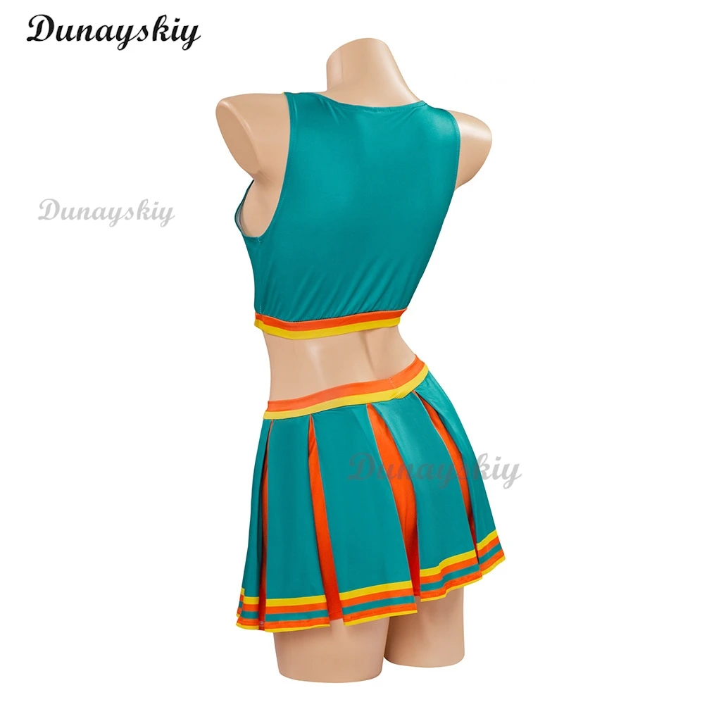 Halloween Woman Sexy Bring It on Costume Clovers Green Cheerleader Outfit Costume Space Lola Football Baby Disguise for Adults
